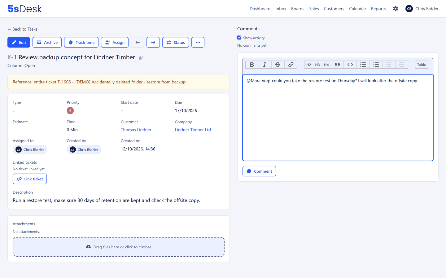 Card view with type